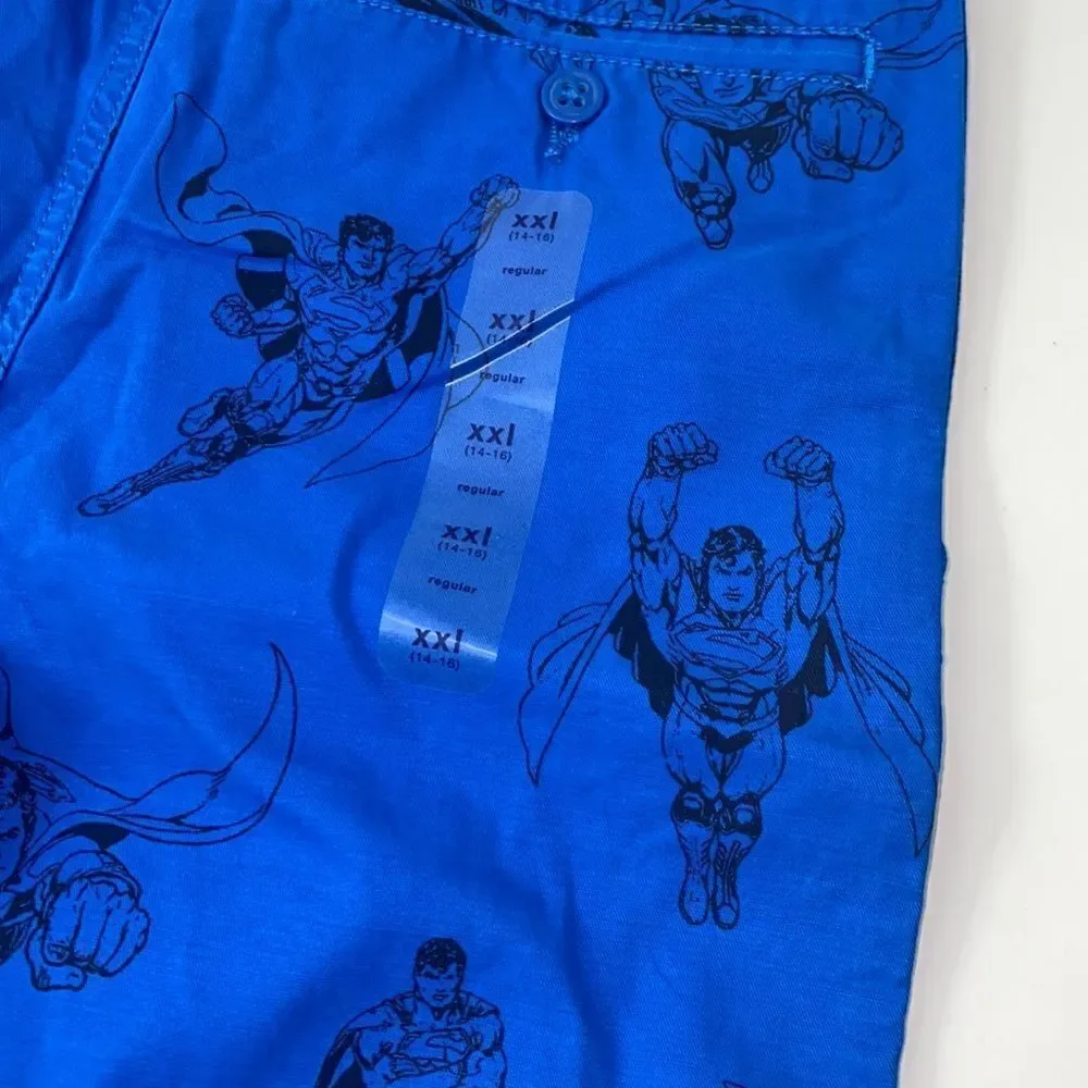 New Gap short supermán  boys kids xxl 14-16